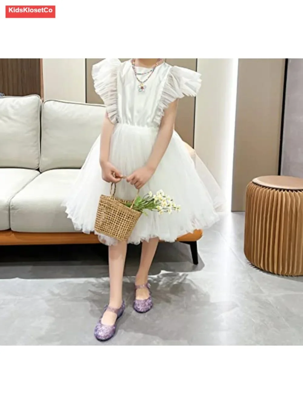 Girls Jelly Shoes Princess Sandals Glitter Toddler Flats Dress Up Cosplay